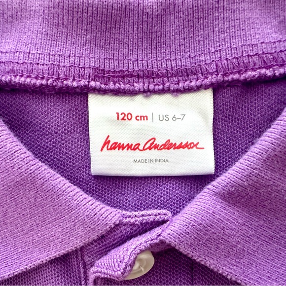 Hanna Andersson Purple Polo & Under Armour Black Polo Size 7 - Picture 7 of 8